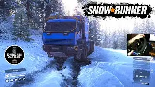 SnowRunner - Alaska - Avoz 42-20 - Thrustmaster T300 Alcantara - Gameplay
