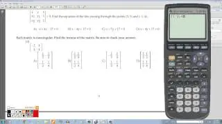 College Algebra: Review for Final Exam (Part I)
