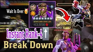 Stellar Starlord 🌟Gameplay  || Instant Rank 4 and how to use him|| #mcoc #starlord 