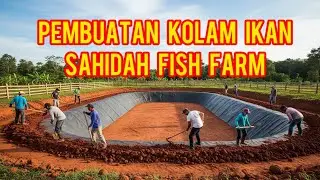 Proses Pembuatan Kolam Ikan Nila Sahidah fish farm kedalaman 5 meter