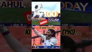 KL RAHUL 100 OF 190 BALLS | CENTURY #klrahul #viralshort #cricket #cricketer #viralvideo #live
