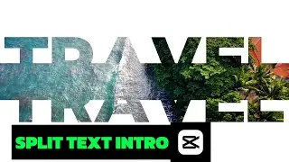 How to Create a Stunning Split-Text Intro in CapCut [mobile]| Step-by-Step Tutorial