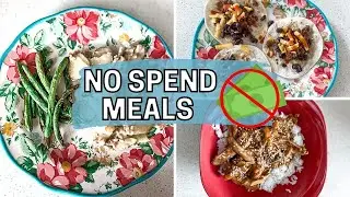 NO SPEND MEALS | Saving Money on Groceries 2022