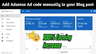 how to place adsense ads on your website | how to place adsense code on blogger