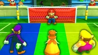 Mario Party: The Top 100 Football Minigames - Mario VS Waluigi Daisy Wario #06