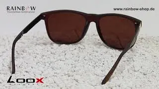 LOOX&trade; Sonnenbrille (LOOX-144 Portofino - Retro Vintage Nerd) - Trend Sonnenbrillen im Gro&szlig;handel!
