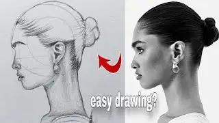 Draw a Perfect Side Profile Portrait FACES | Easy Method?