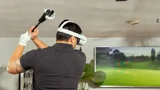 GimmeVR VR Golf Club Handle Accessory &bull; Compatible with Oculus Quest 2 and Rift S - Realistic