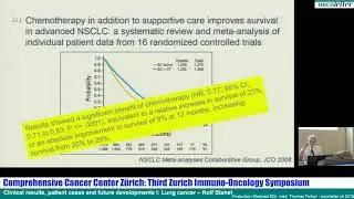 Clinical results, patient cases and future developments I: Lung cancer &ndash; Rolf Stahel