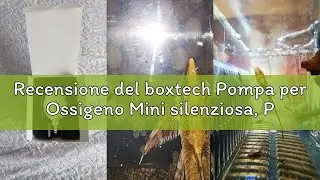 Recensione del boxtech Pompa per Ossigeno Mini silenziosa, Pompa ad Aria per Acquario con Air Stone
