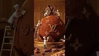Шоколадный дворец: волшебные мини-шефы в действии! 🍫✨ #ai #viralvideo #automation #make #trend