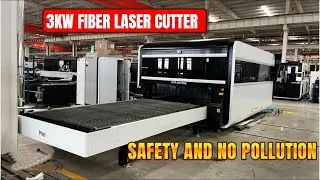 HTF 3015GA  3KW fiber laser cutter shipping to Poland