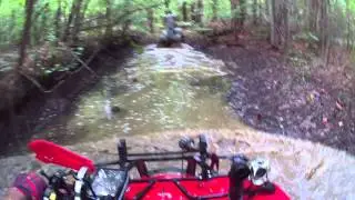 Honda Fourtraxx and Rancher 420 muddin in Macon.