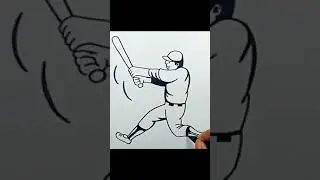 How to draw Baseball Player #shorts
