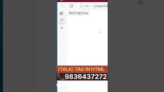 italic tag in html #html #html5 #htmltags #italic #italics #notepad #htmltutorial #htmlcode #htmlcss