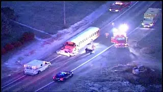 Video: School bus crash in Ray Township
