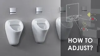 SANITARYWARE - URINAL - ADJUSTMENT OF THE IR SENSOR