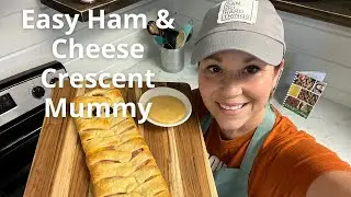 Easy Ham & Cheese Crescent Mummy | Last minute Halloween dinner for kids