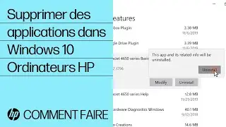 Supprimer des applications dans Windows 10 | Ordinateurs HP | HP Support
