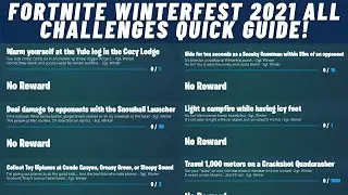 How to Complete All 15 Winterfest 2021 Challenges Guide & Earn FREE Rewards in Fortnite Chapter 3?