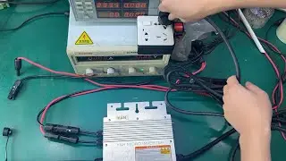 Y&H 3rd Generation 600W Grid Tie Micro Inverter Connect to Explain the Video Teaching