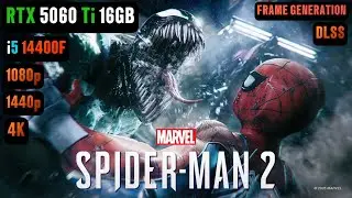 Marvel's Spider-Man 2 RTX 5060 Ti 16GB FPS TEST | Spider-Man 2 PC RTX 5060 Ti & i5 14400F Benchmark