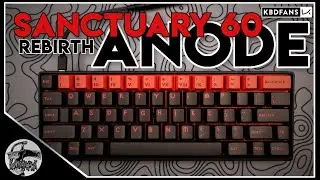 ANODE 60 Keyboard w/ Durock Speed tactiles on aluminum - Sanctuary Rebirth build with sound test