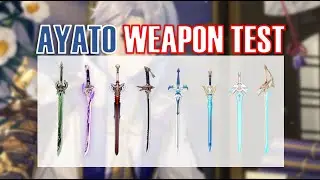 Ayato Weapon Comps : R1 Primordial Jade Cutter vs R1 Mistsplitter vs R5 Black Sword | Genshin Impact