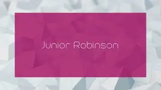 Junior Robinson - appearance