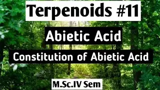 Terpenoids: Constitution of Abietic Acid @NOBLECHEMISTRY