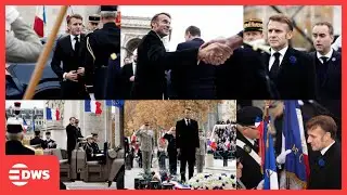FULL CEREMONY: President Macron Attends WWI Armistice Commemoration at Arc de Triomphe, Paris | AQ1E
