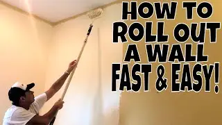 Interior Wall Painting- How to Roll Out a Wall Fast and Easy Like a Pro!