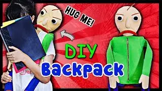 BALDI'S BASICS IN EDUCATION AND LEARNING! DIY CREEPY CUTE Baldi's Basics Hug Me Backpack! NO SEW!