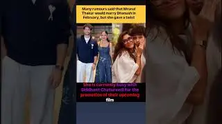 Many rumours said that Mrunal Thakur would marry Dhanush in February, but she gave a twist