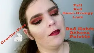 Fall Red Semi-Grungy Look | Bad Habit Athena Palette | Cruelty-Free