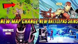 Fortnite *Map Change* & Biofrost Runes On The Fortnite Map New Comic Book Pages, Battle Pass Skins
