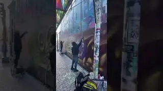 Graffiti Alley in Cambridge, Massachusetts