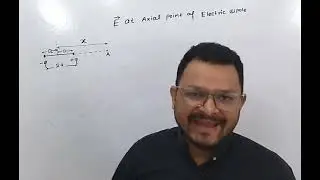 Electric field intensity at Axial point due to electric dipole #class12 #education 