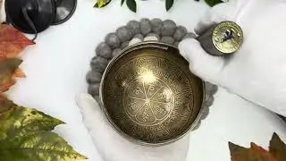 Infinite Compassion: Mantra & Endless Knot Tibetan Singing Bowl- EC48