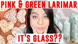 GREEN LARIMAR? PINK LARIMAR? BREAKING CRYSTAL NEWS | SNOWFLAKE JADE, GREEN ALABASTER? GLASS???