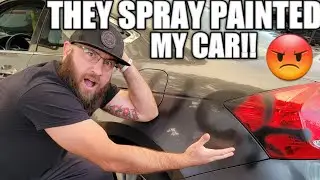 HOW TO REMOVE SPRAY PAINT FROM YOUR CAR PAINT!! \\ I CAN NOT BELIEVE IT!! // WILL IT COME OFF?