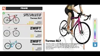 My First  Zwift Drop Shop Bike-Tarmac SL7