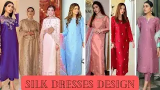Silk dresses ideas for girls | katan silk | raw silk dresses design 2023| party/formal wear