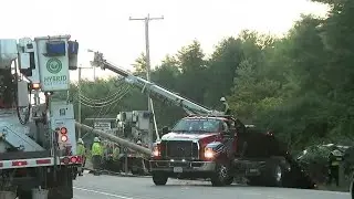 Crash shuts down section of Route 202 in Pembroke