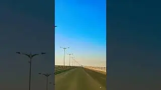 Kuwait Longest sea bridge, driving. sheikh jaber bridge. #kuwait #kuwaitcity #driving