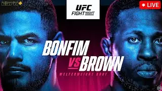 UFC Fight Night: Bonfim vs. Brown | LIVE STREAM | MMA Fight Companion PRELIMS & MAIN CARD | APEX