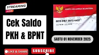 CEK SALDO  BLTS/ BLT KESRA Hari ini SABTU Tgl 01 NOVEMBER 2025. LIVE MALAM HARI
