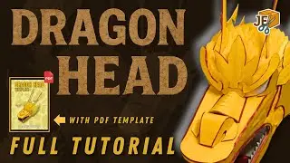 FULL TUTORIAL OF DRAGON HEAD WITH PDF TEMPLATE BY JE CREATIONSS 