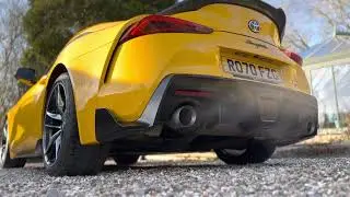 Toyota Supra GR MKV (A90) stage 1 400bhp startup and rev. Stock exhaust