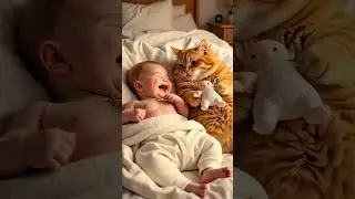 Baby vs. Kitty&hellip; Who Farted on the Couch?! 😂💨🐱👶